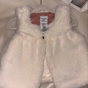 Cupcakes & Cashmere Cream Faux Fur Vest